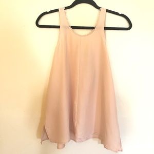 NEW Light Pink Silk Tank Top Blouse Giada Forte